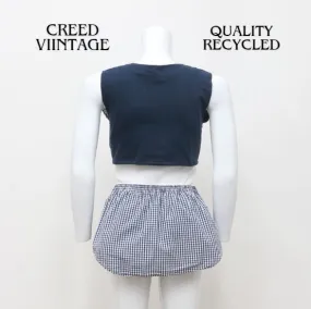 Upcycled Ladies Set of Branded Half and Half Top and Skirt Made Using Polo Ralph Lauren, Nautica, Tommy, and Other Branded Vinta