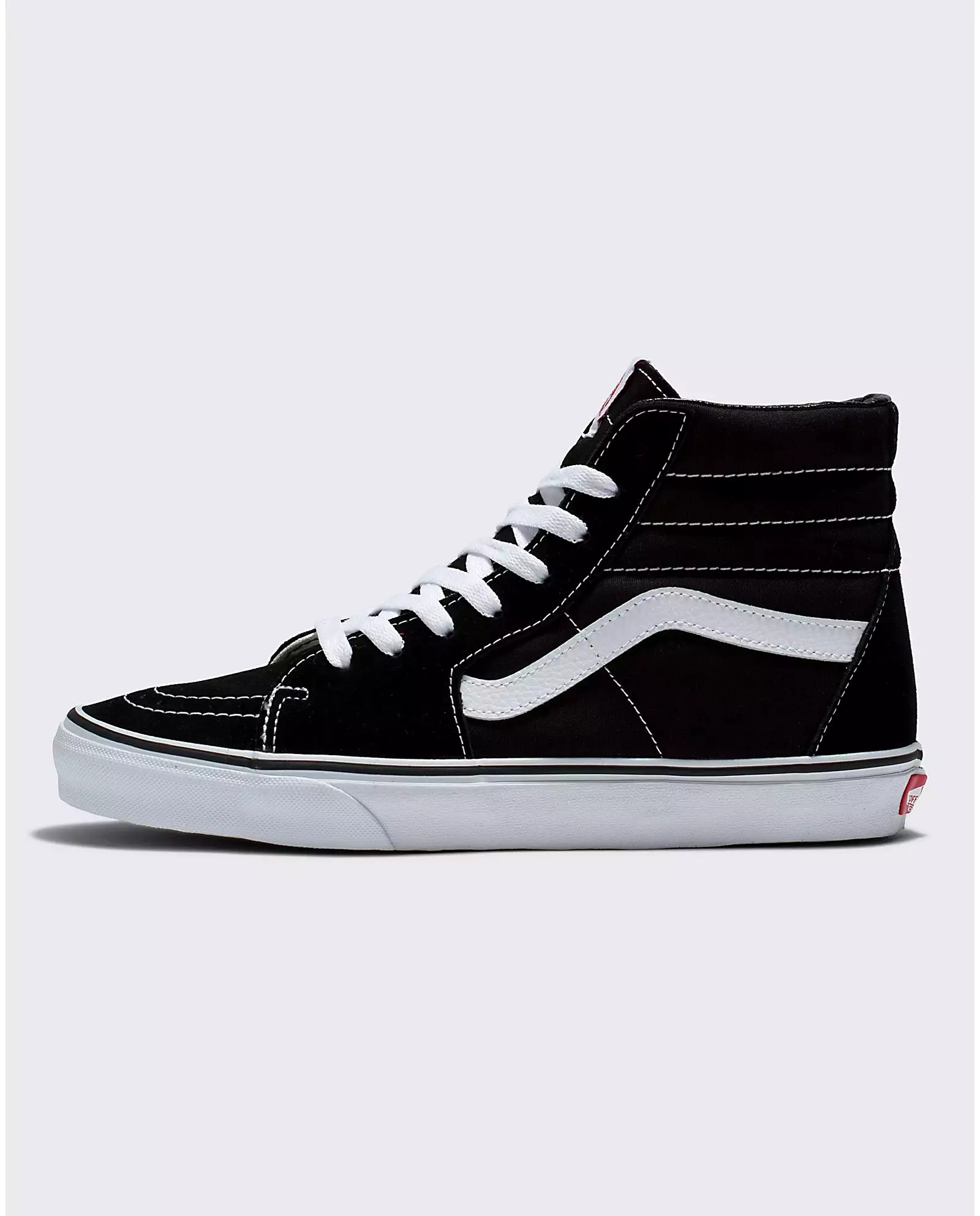 VANS UNISEX Sk8-Hi Shoe (Black/Black/White)