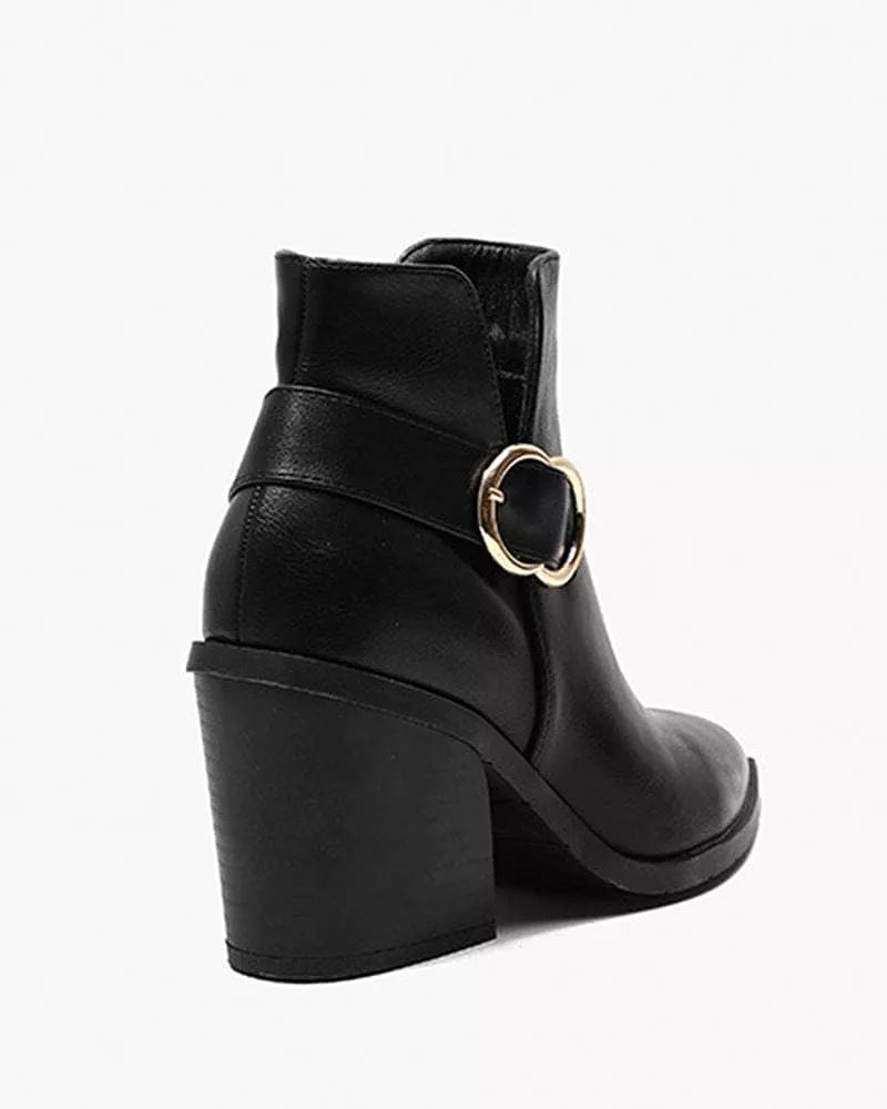 Women's Casual Daily Simple Zipper Ankle Boots