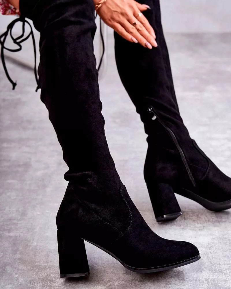 Women's Elegant Simple Zipper Chunky Heel Boots