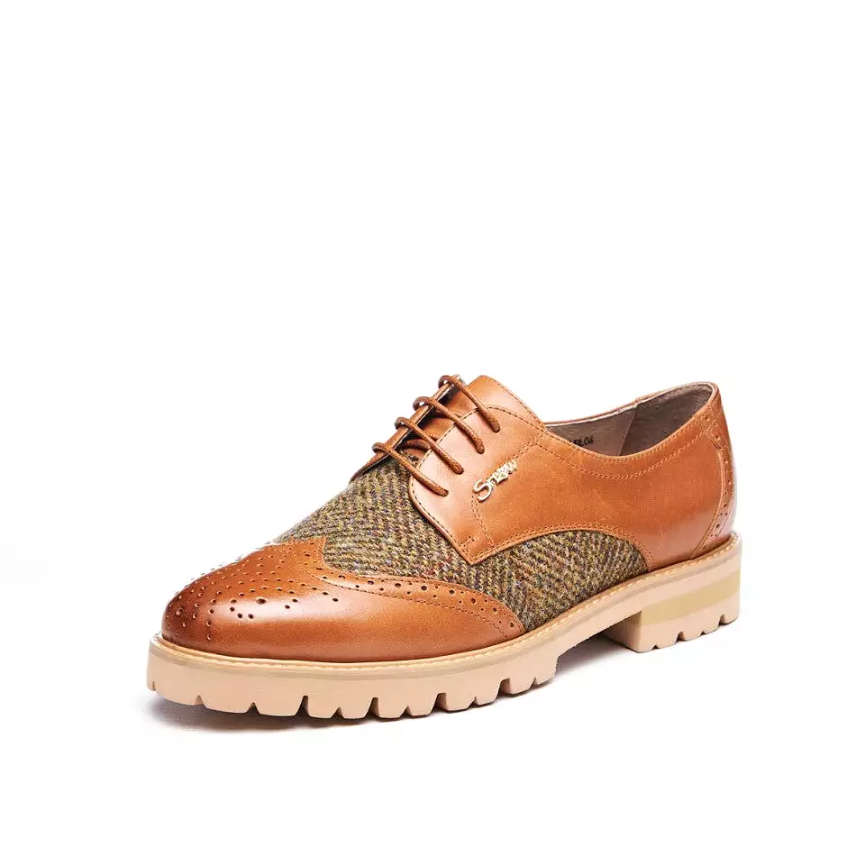 Women's Harris Tweed Brogues [3 Colors]