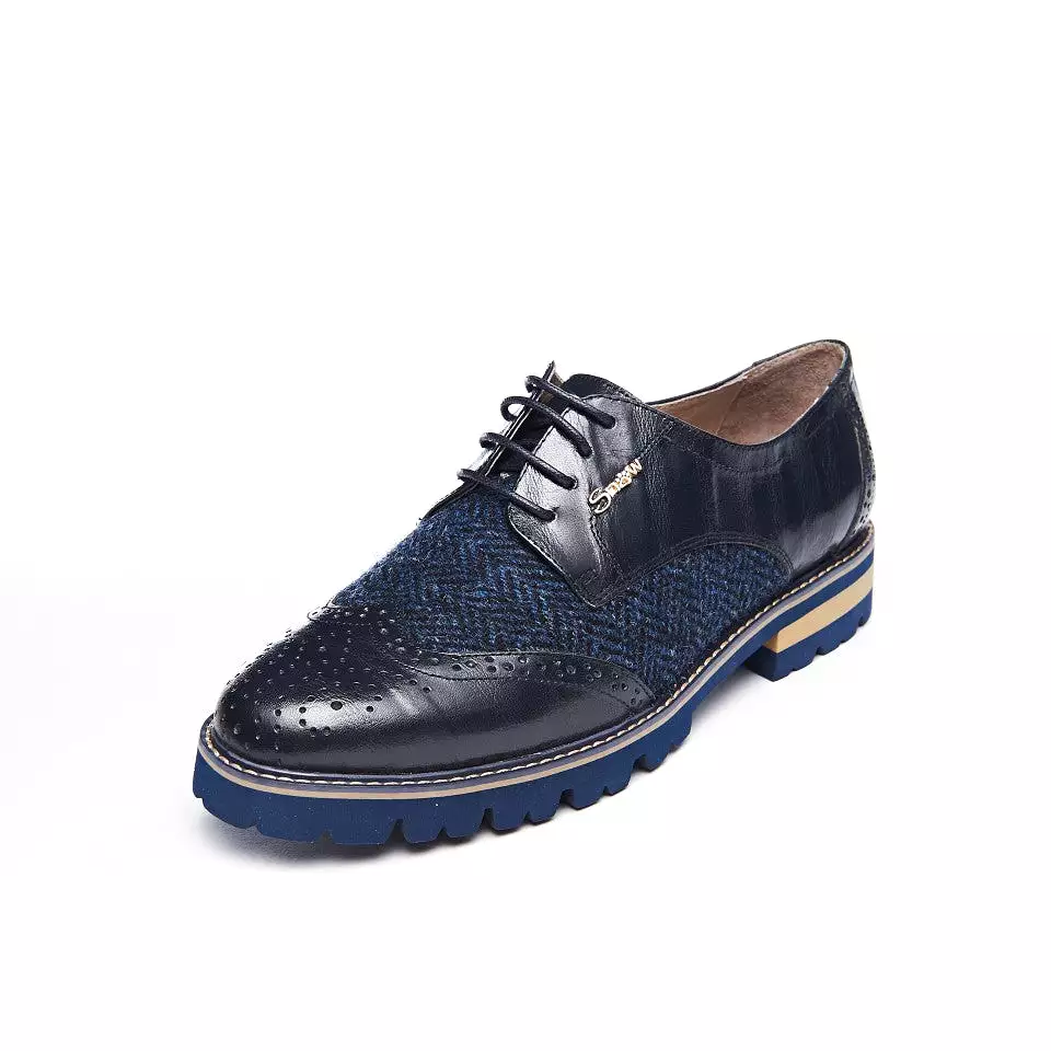 Women's Harris Tweed Brogues [3 Colors]