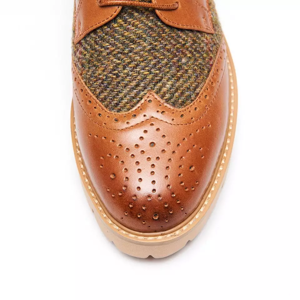 Women's Harris Tweed Brogues [3 Colors]