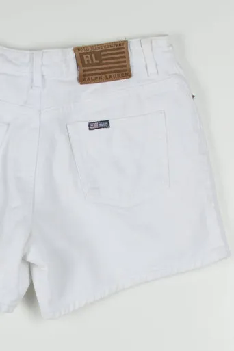 Women's Polo Ralph Lauren White Denim Shorts 317 (sz. 4)