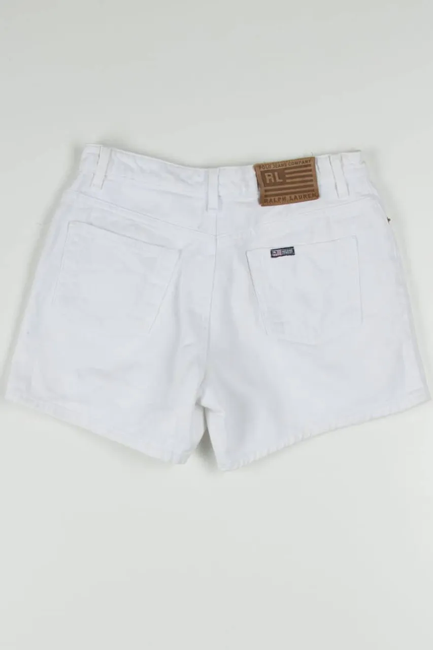 Women's Polo Ralph Lauren White Denim Shorts 317 (sz. 4)