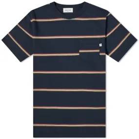 Wood Wood Bobby Striped Pocket T-ShirtNavy Stripes