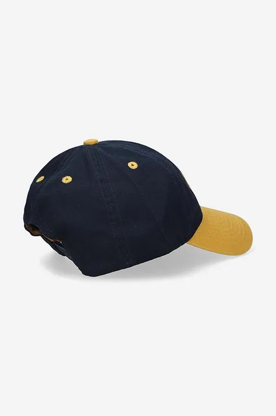 Wood Wood cotton baseball cap Brian navy blue color