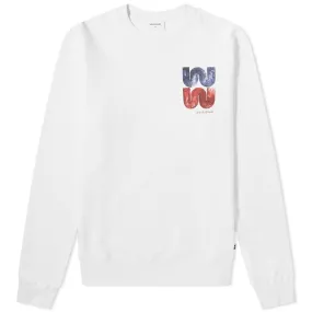 Wood Wood Hugh WW Crew SweatBright White