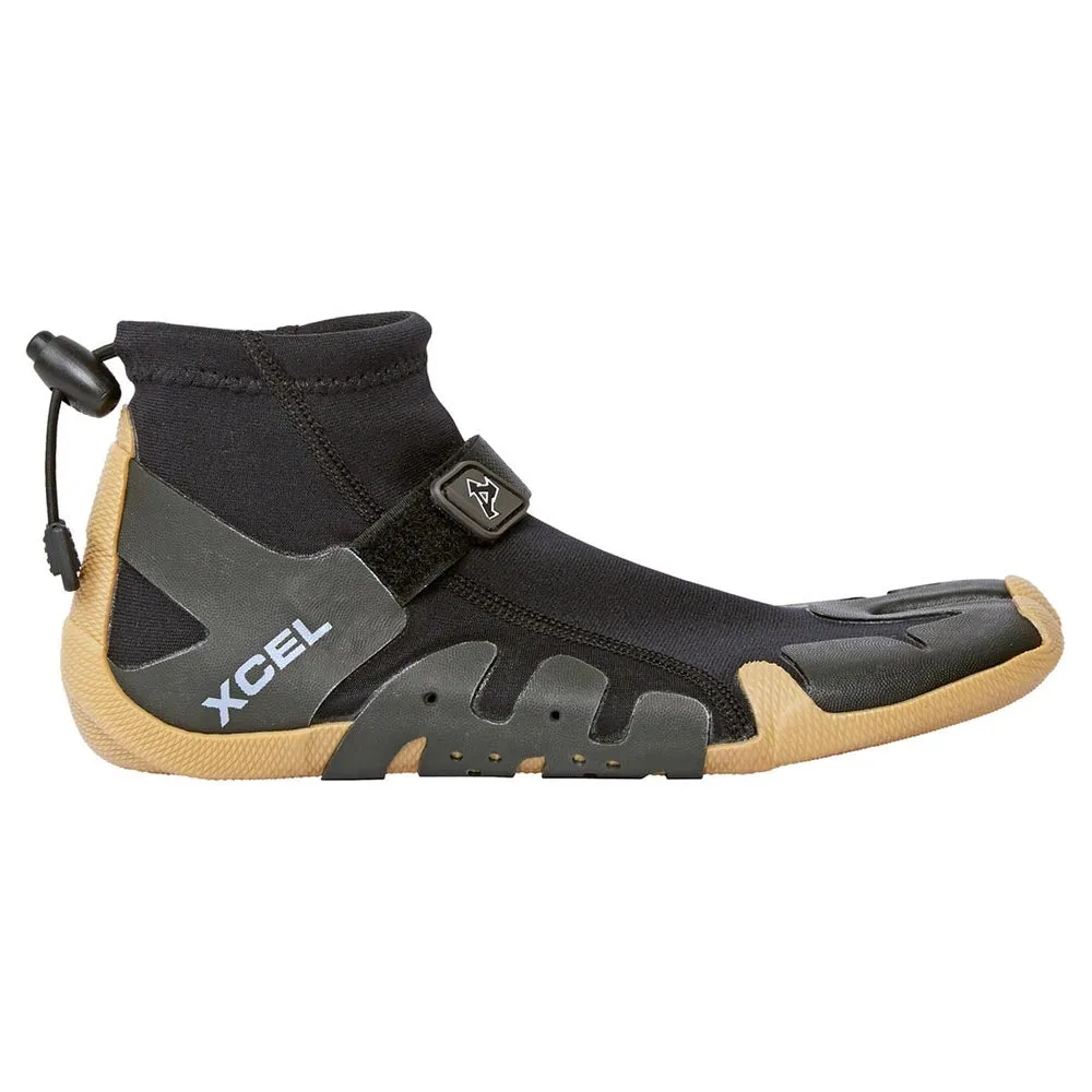 Xcel Infiniti Split Toe 1mm Reef Boot - Black/Gum