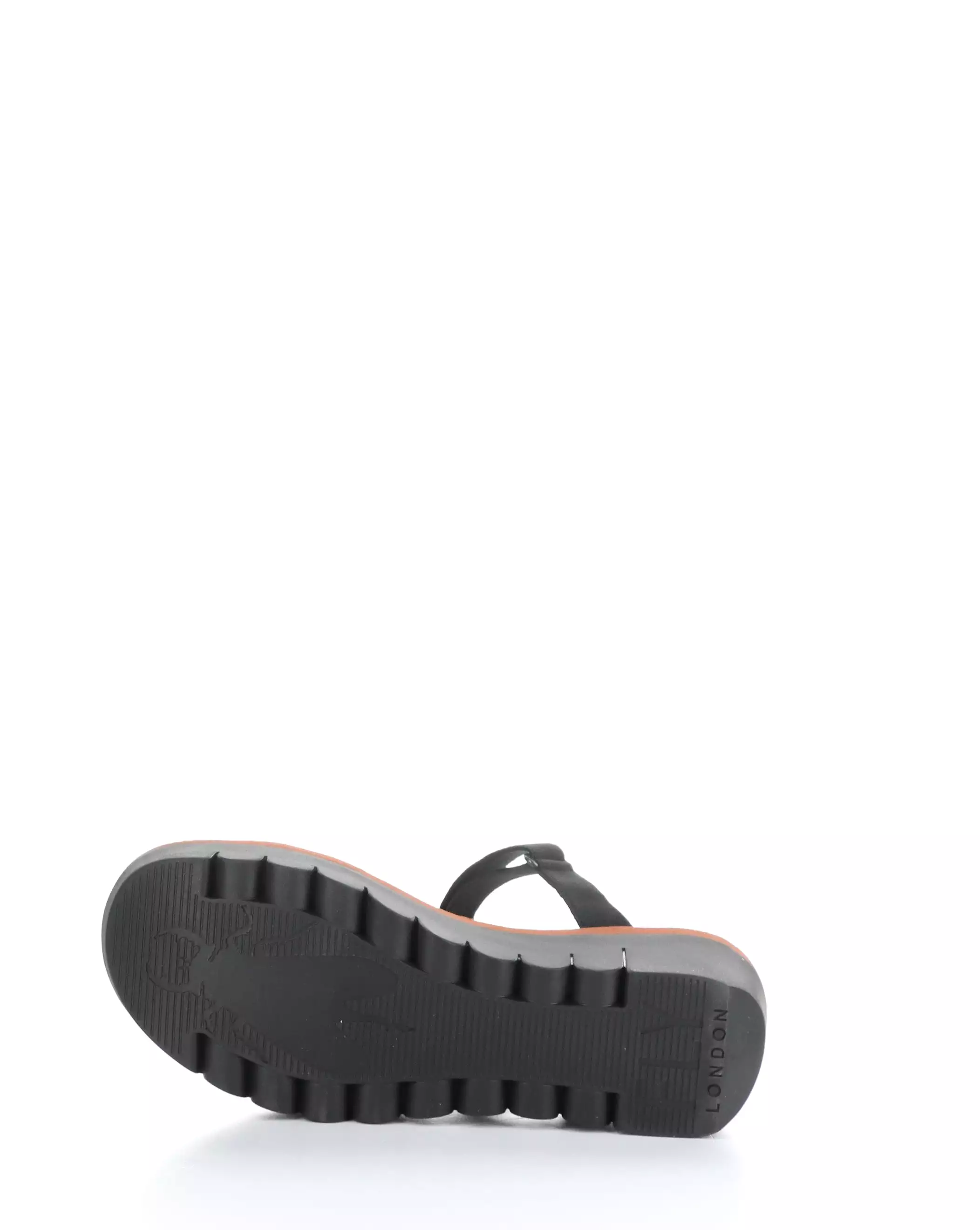 YAKA037FLY 000 BLACK Round Toe Sandals