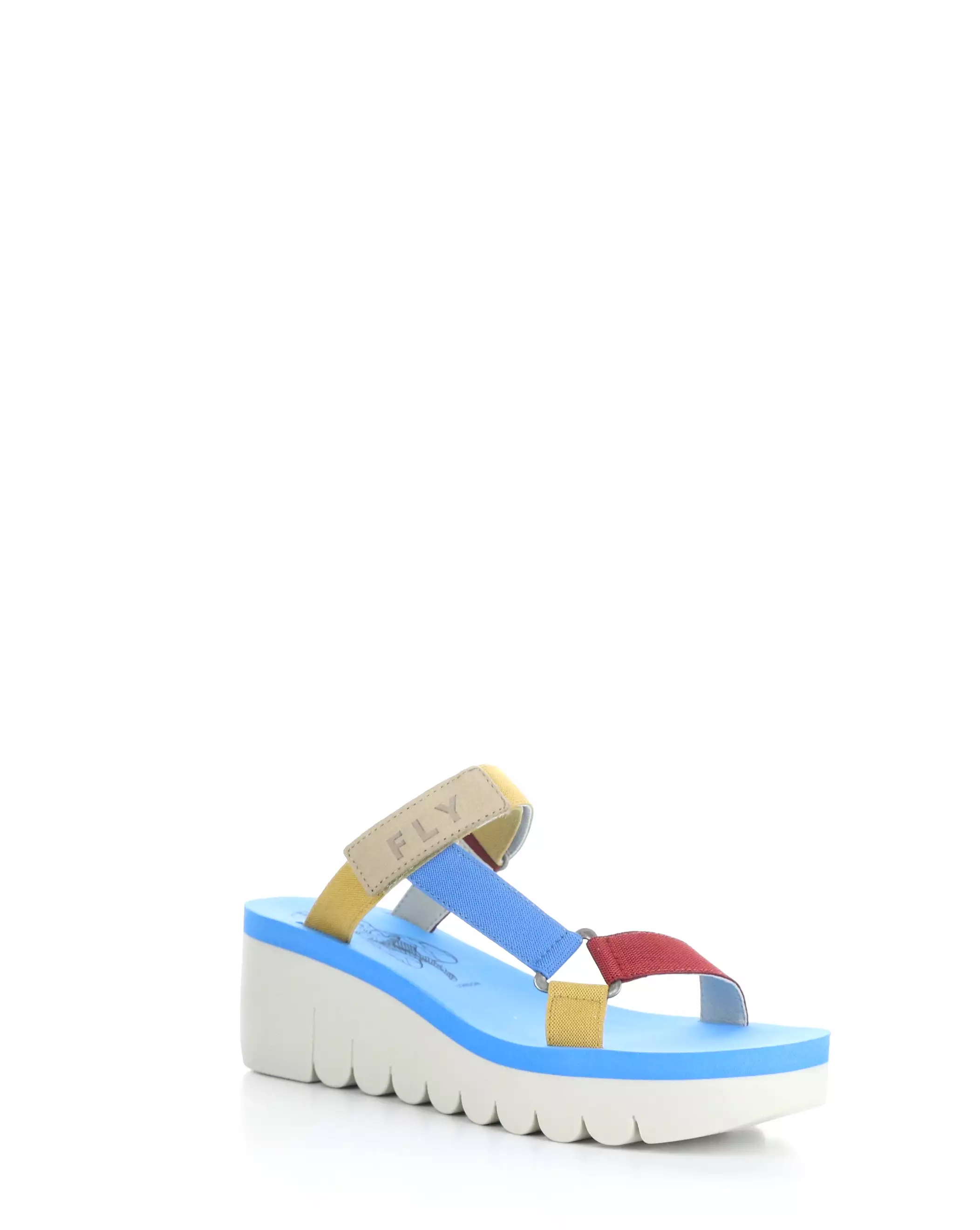 YAKA037FLY 003 CLOUD/MULTI/AZURRE Round Toe Sandals