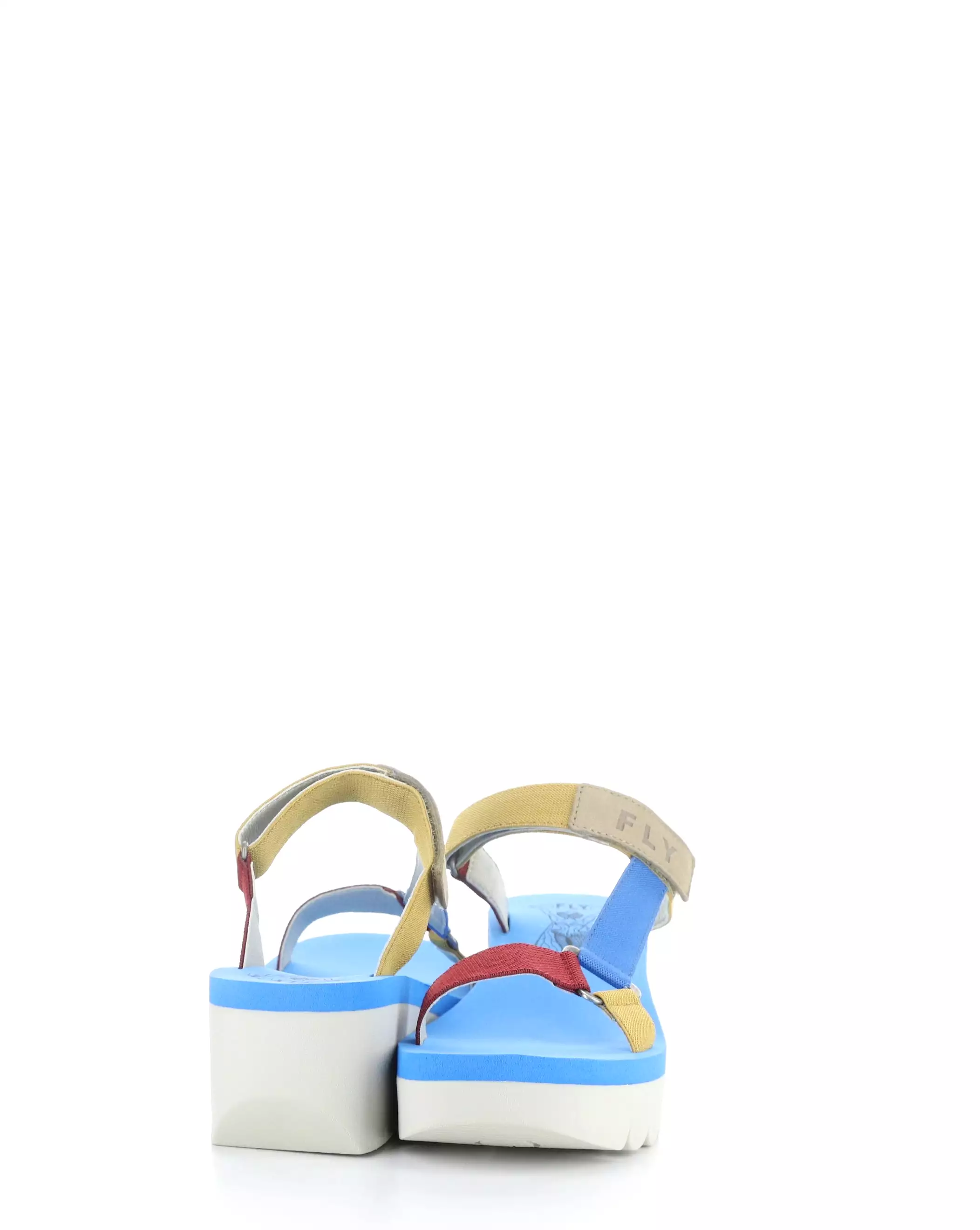 YAKA037FLY 003 CLOUD/MULTI/AZURRE Round Toe Sandals