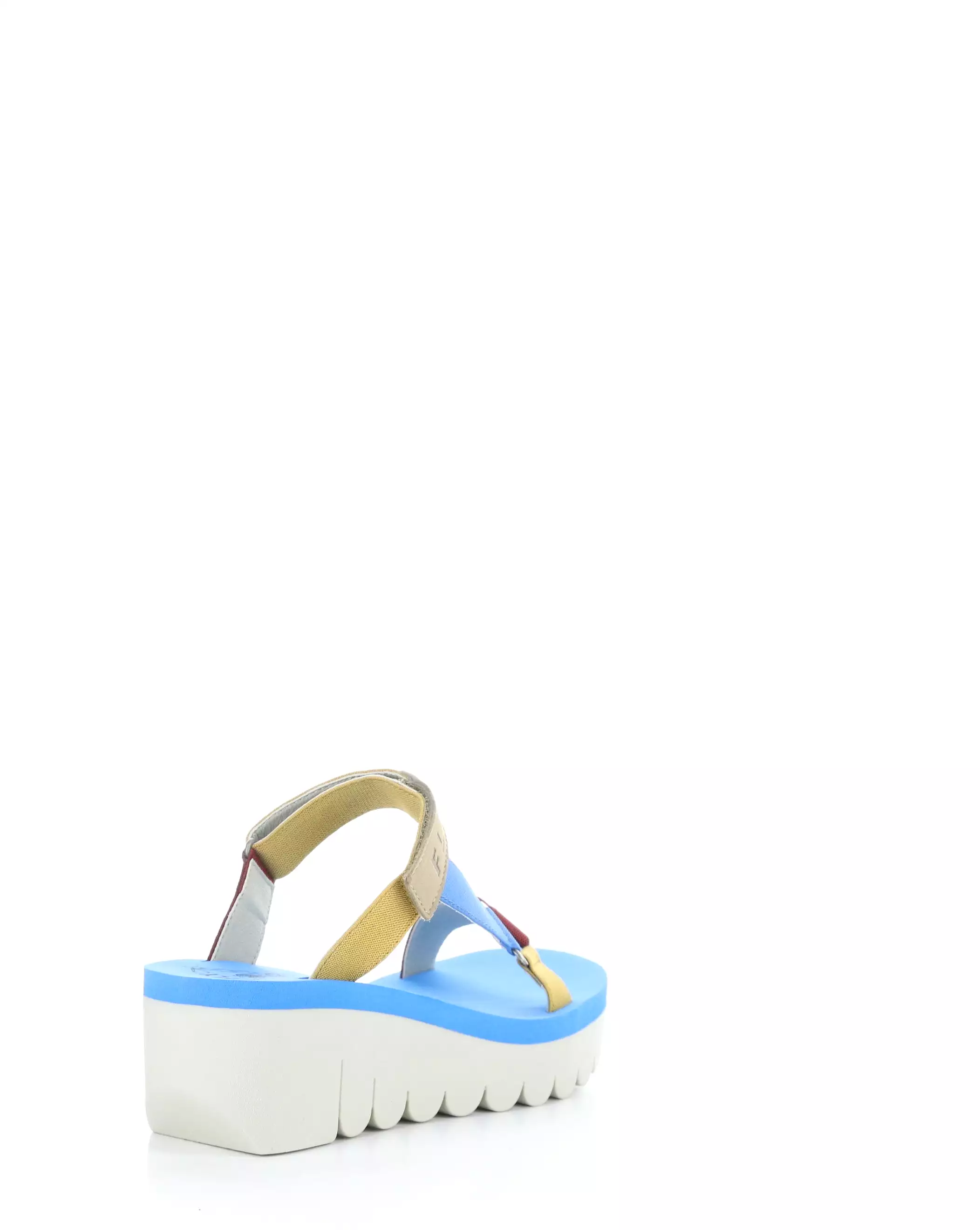 YAKA037FLY 003 CLOUD/MULTI/AZURRE Round Toe Sandals