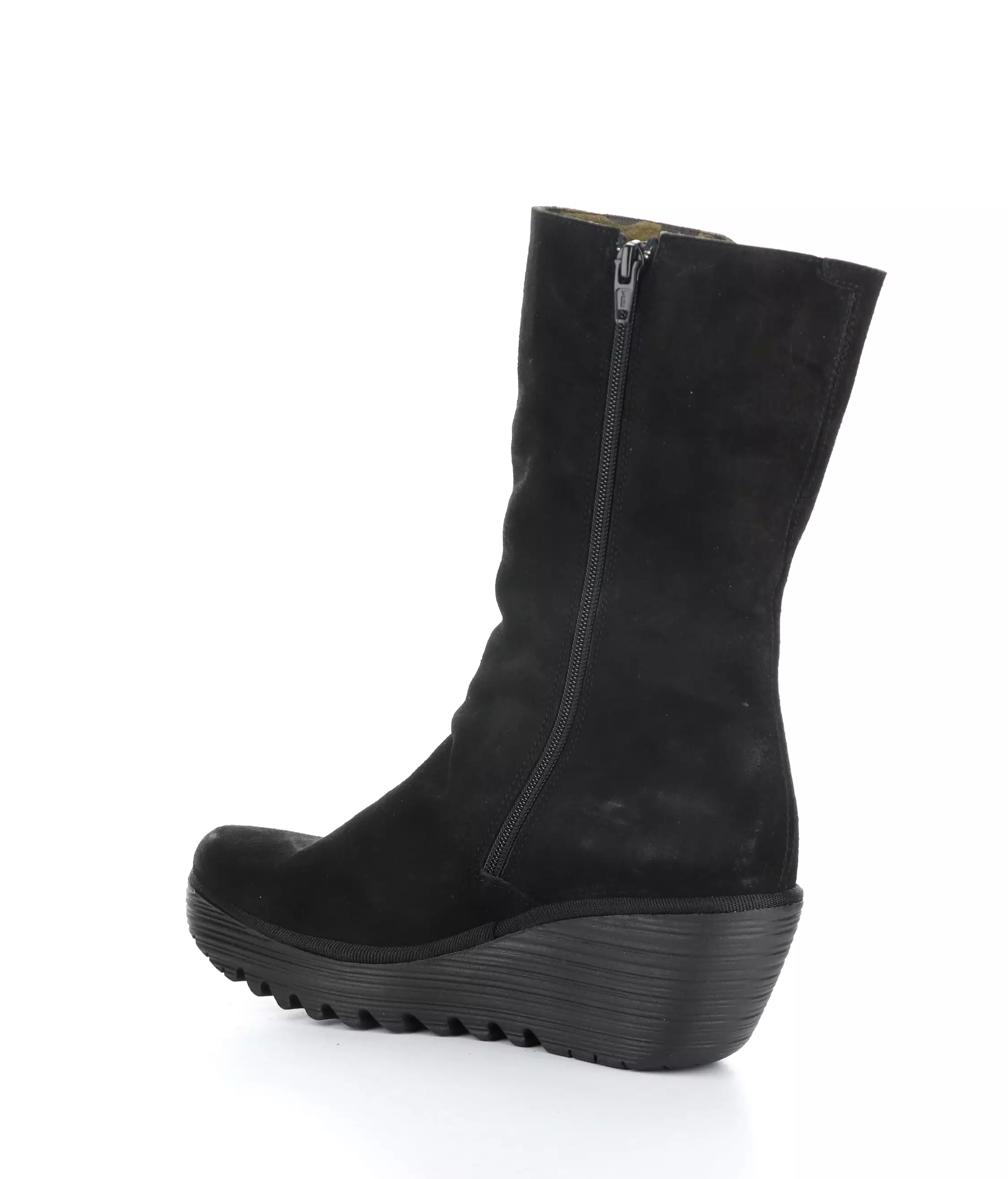 YEMY408FLY 001 BLACK Round Toe Boots