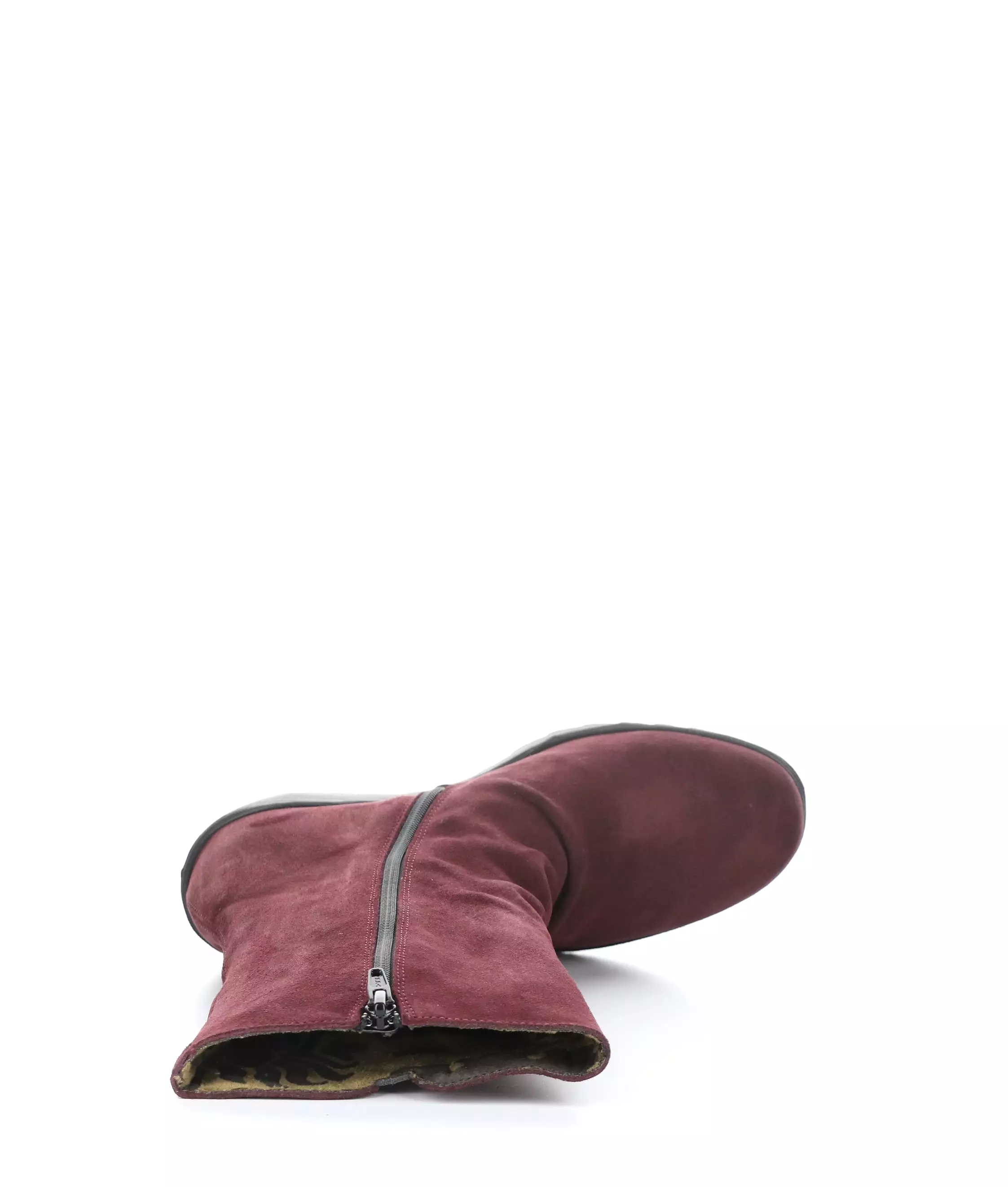 YEMY408FLY 002 WINE Round Toe Boots