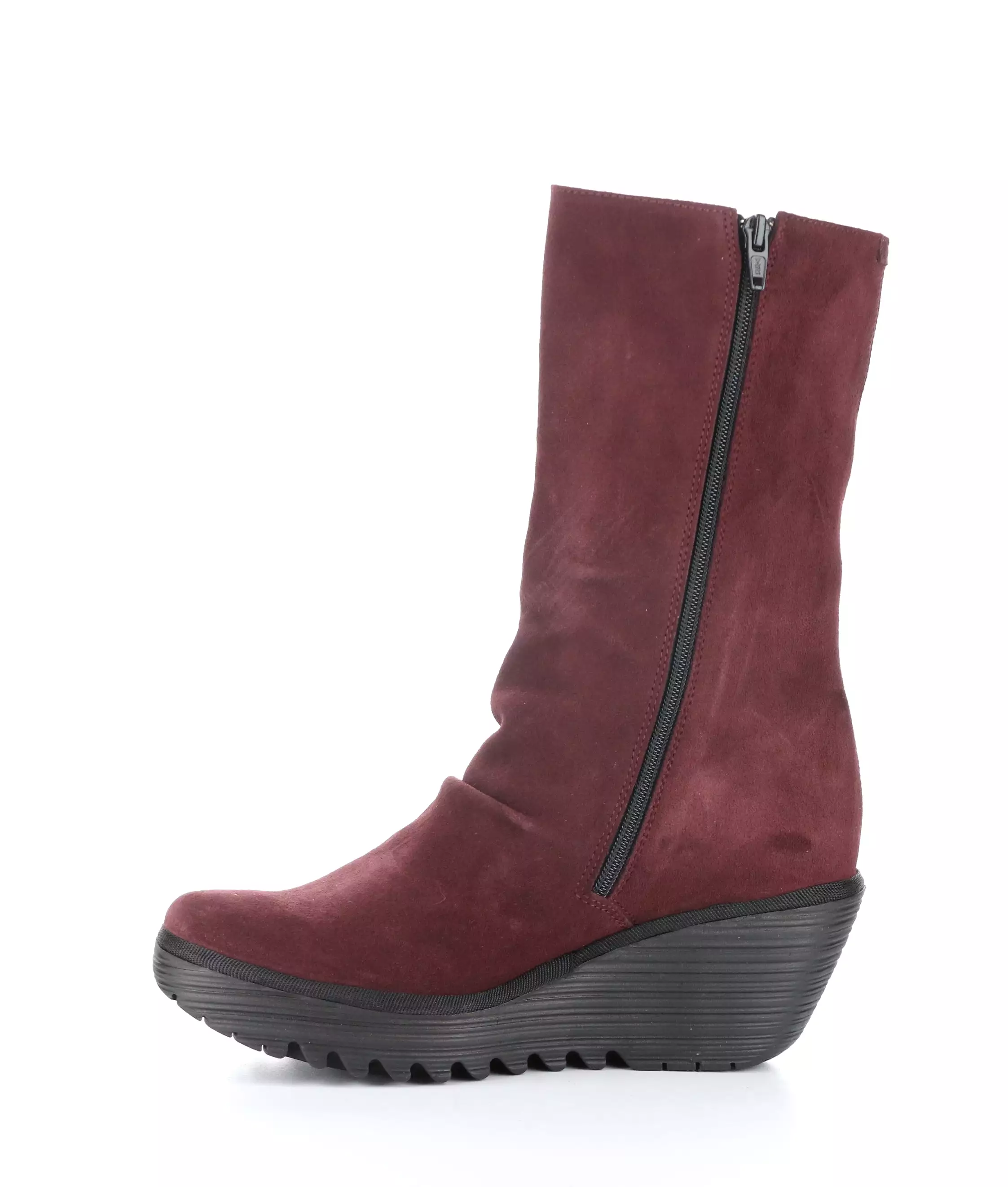 YEMY408FLY 002 WINE Round Toe Boots