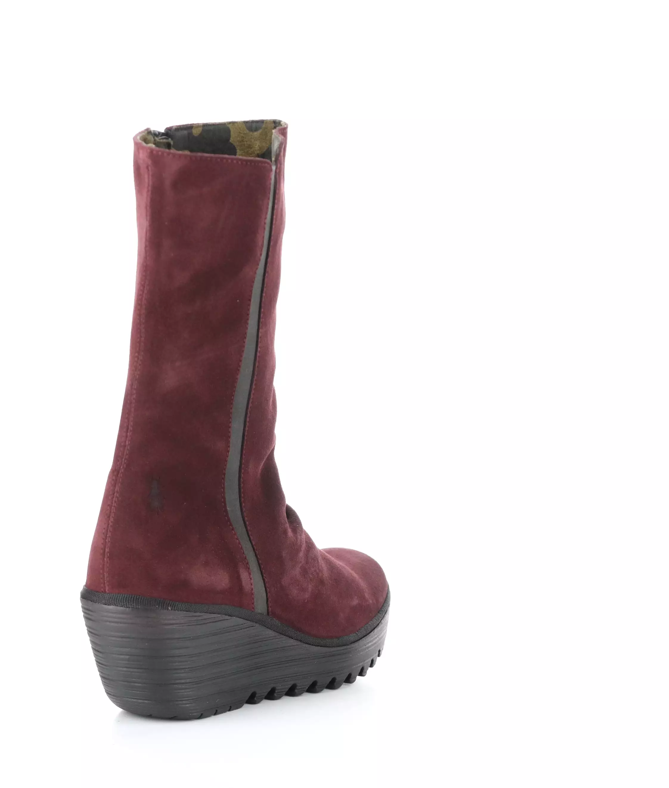 YEMY408FLY 002 WINE Round Toe Boots