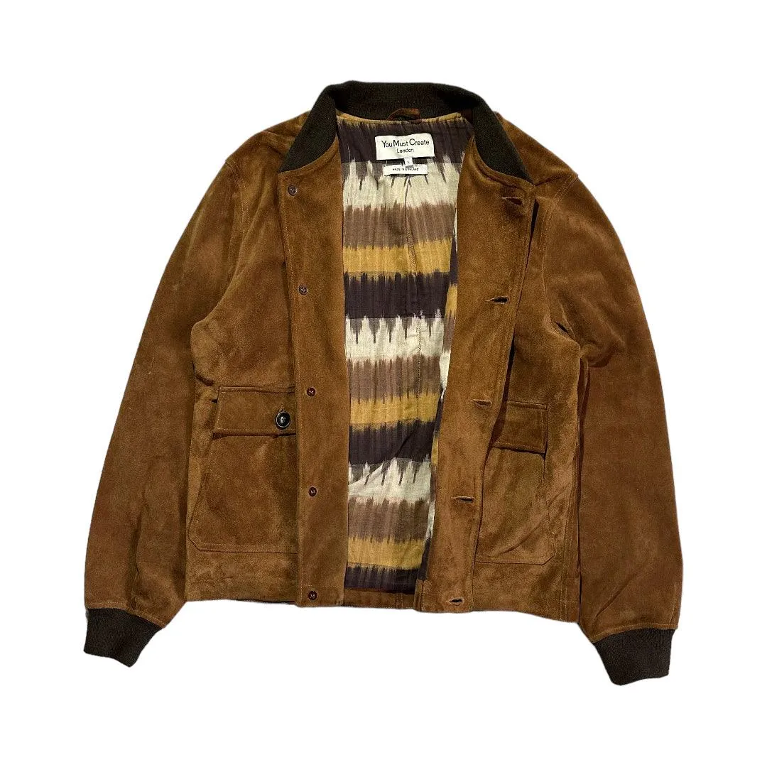 YMC Brown Suede Bomber Jacket